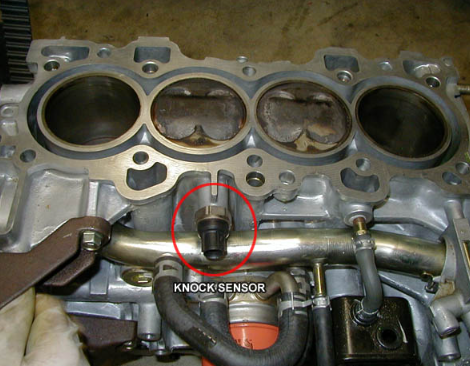 knock sensor location